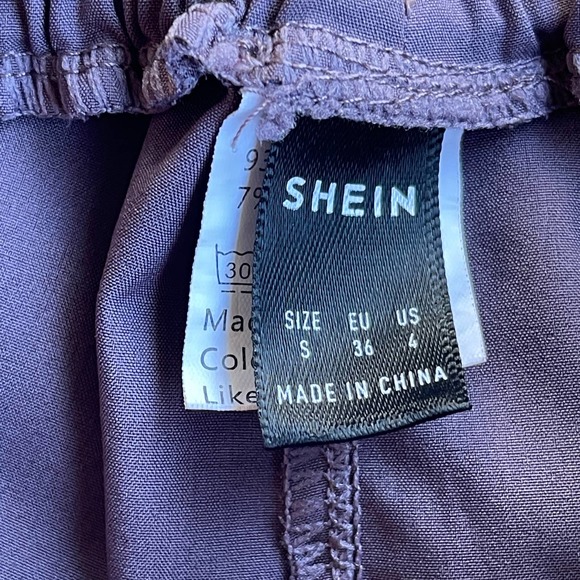 Shein Shorts Womens Small Purple Tulip Hem Pull On - Picture 3 of 8
